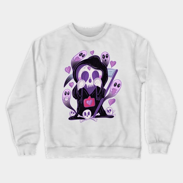 Grim reaper love Crewneck Sweatshirt by Jess Adams